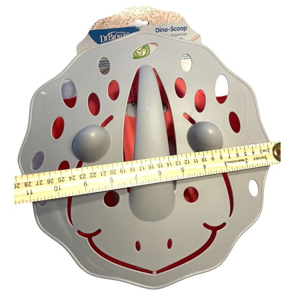 Dr Browns Dino Scoop Bath Toys Organizer Triceratops Red Gray BPA Free Plastic - Picture 14 of 16